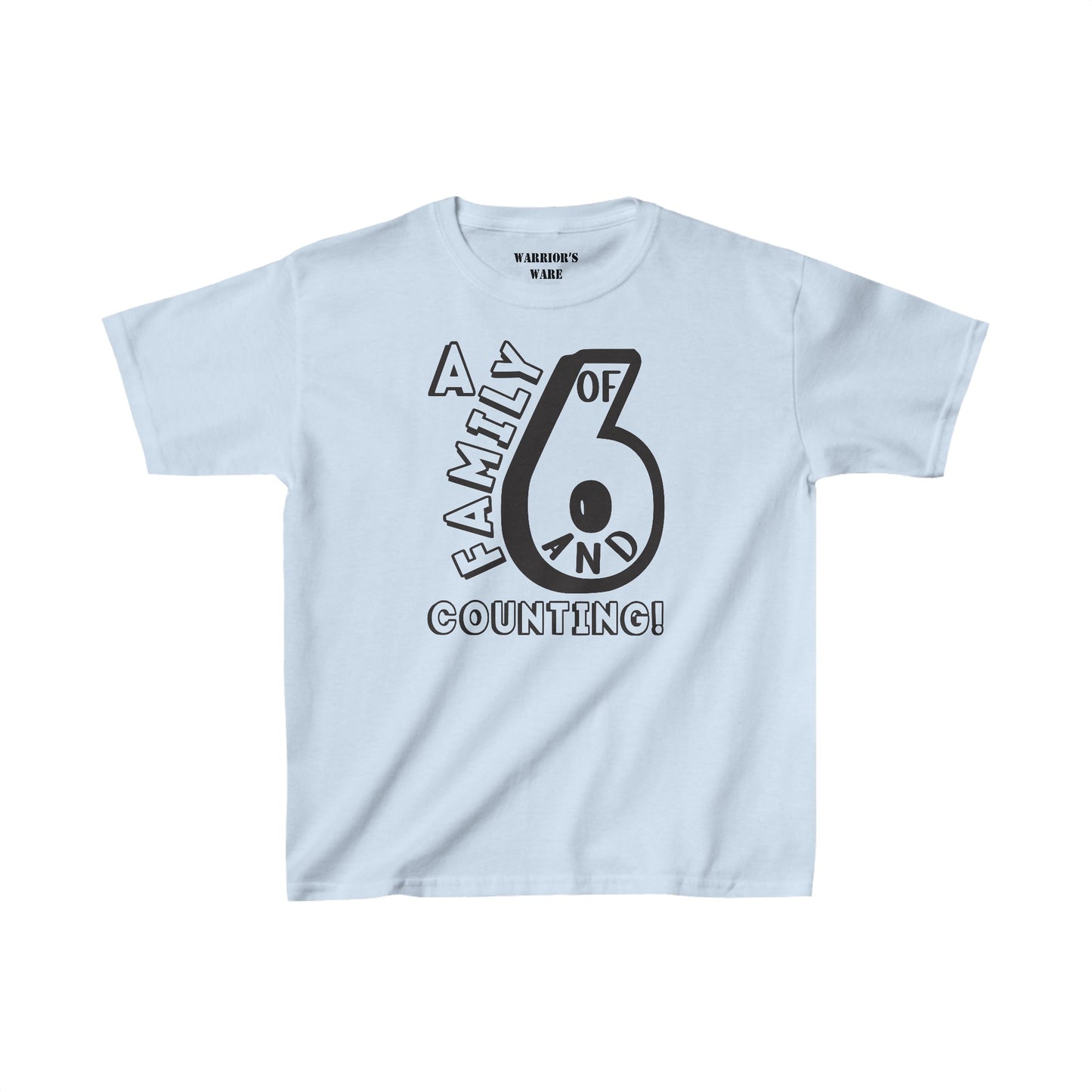 Family Day Edition T-shirt Design for 6 and Counting Kids - Light