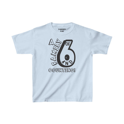 Family Day Edition T-shirt Design for 6 and Counting Kids - Light