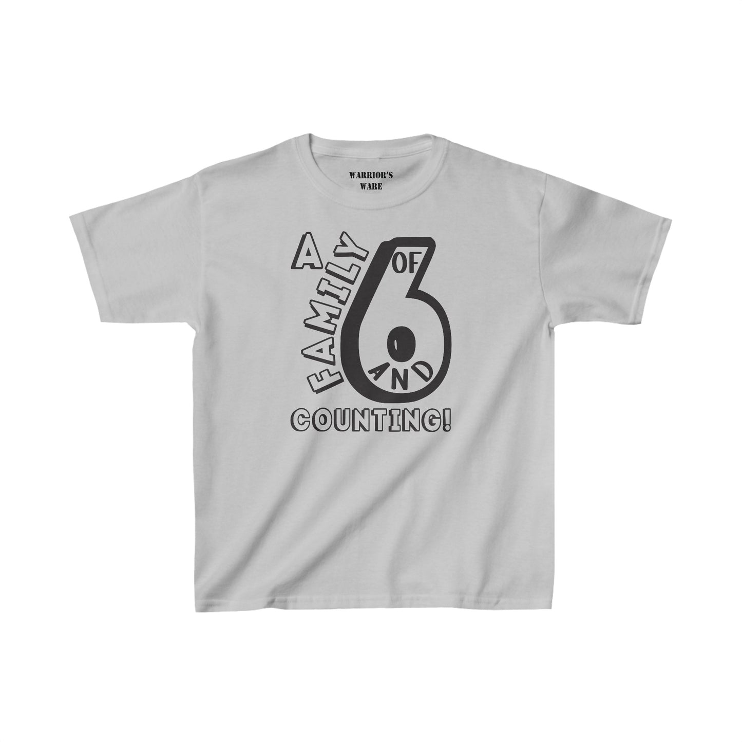 Family Day Edition T-shirt Design for 6 and Counting Kids - Light