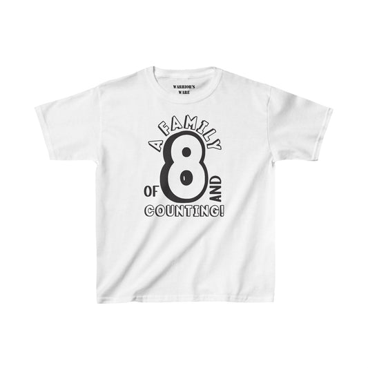 Family Day Edition T-shirt Design for 8 and Counting Kids - Light