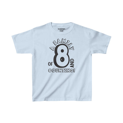 Family Day Edition T-shirt Design for 8 and Counting Kids - Light