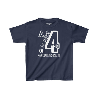 Family Day Edition T-shirt Design for 4 and Counting Kid - Dark