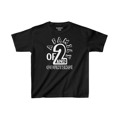 Family Day Edition T-shirt Design for 2 and Counting Kids - Dark