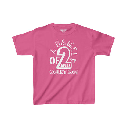 Family Day Edition T-shirt Design for 2 and Counting Kids - Dark