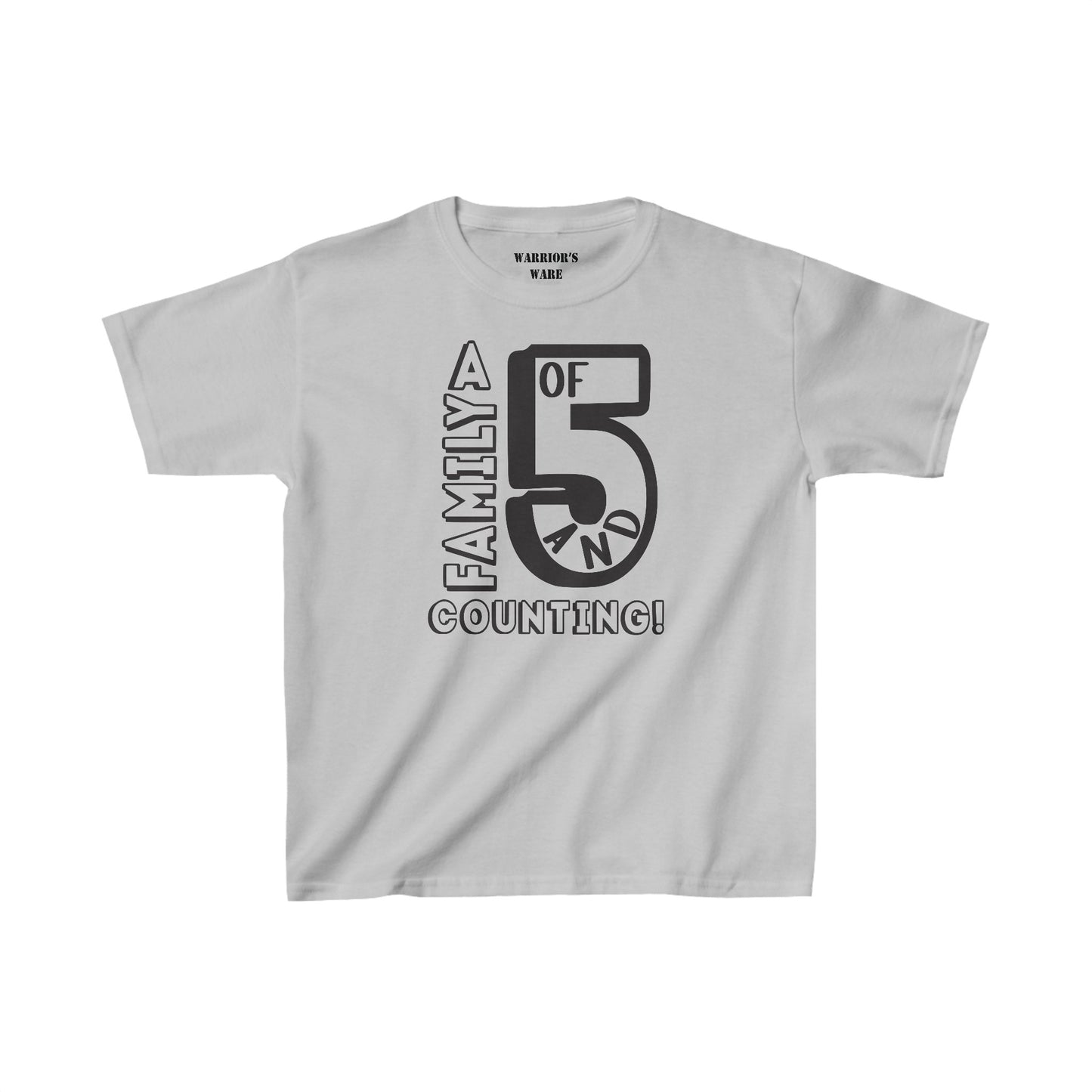 Family Day Edition T-shirt Design for 5 and Counting Kids - Light