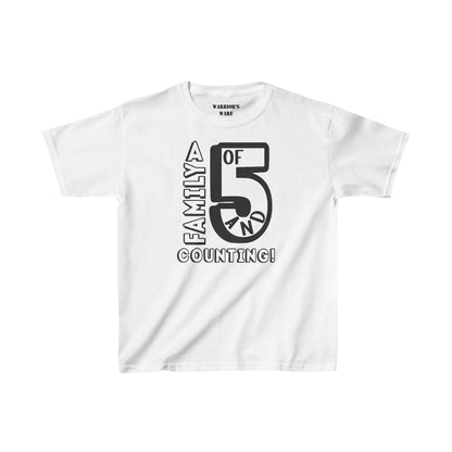 Family Day Edition T-shirt Design for 5 and Counting Kids - Light