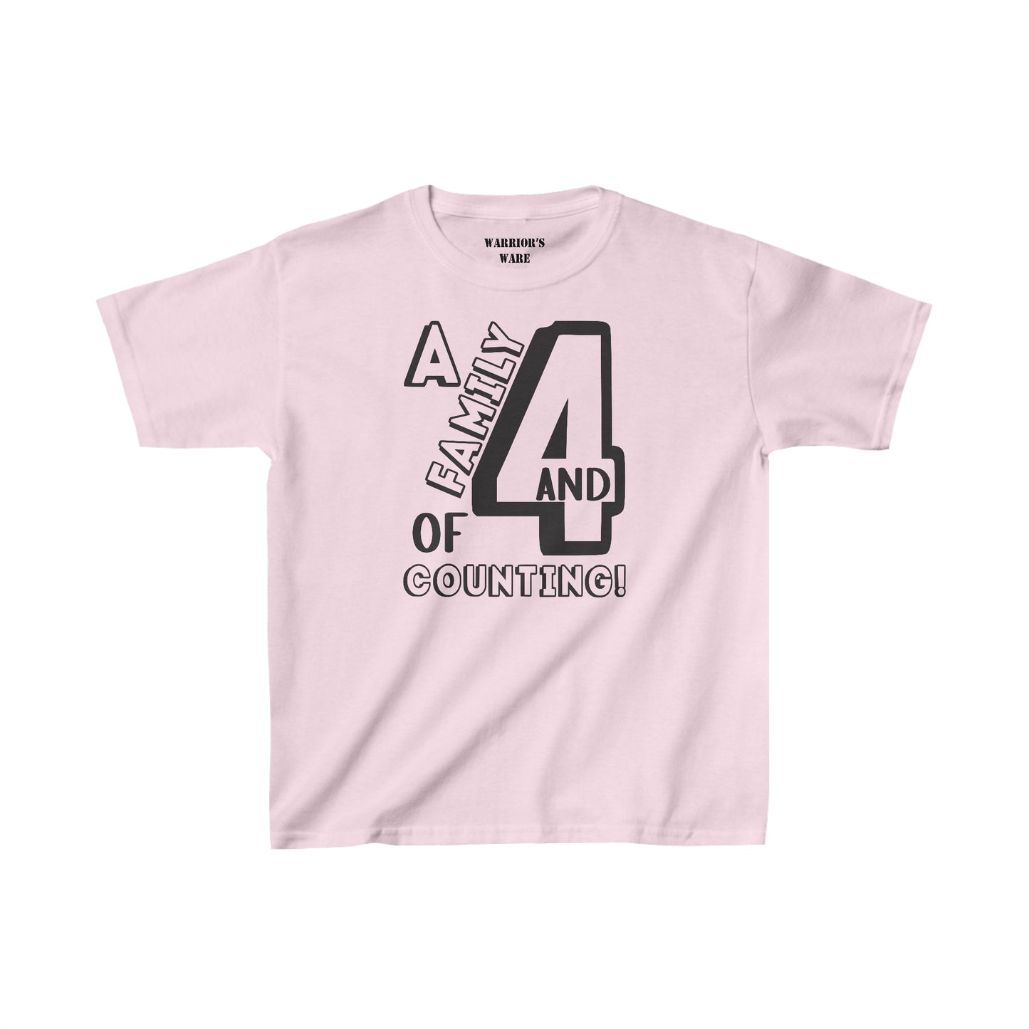 Family Day Edition T-shirt Design for 4 and Counting Kids - Light