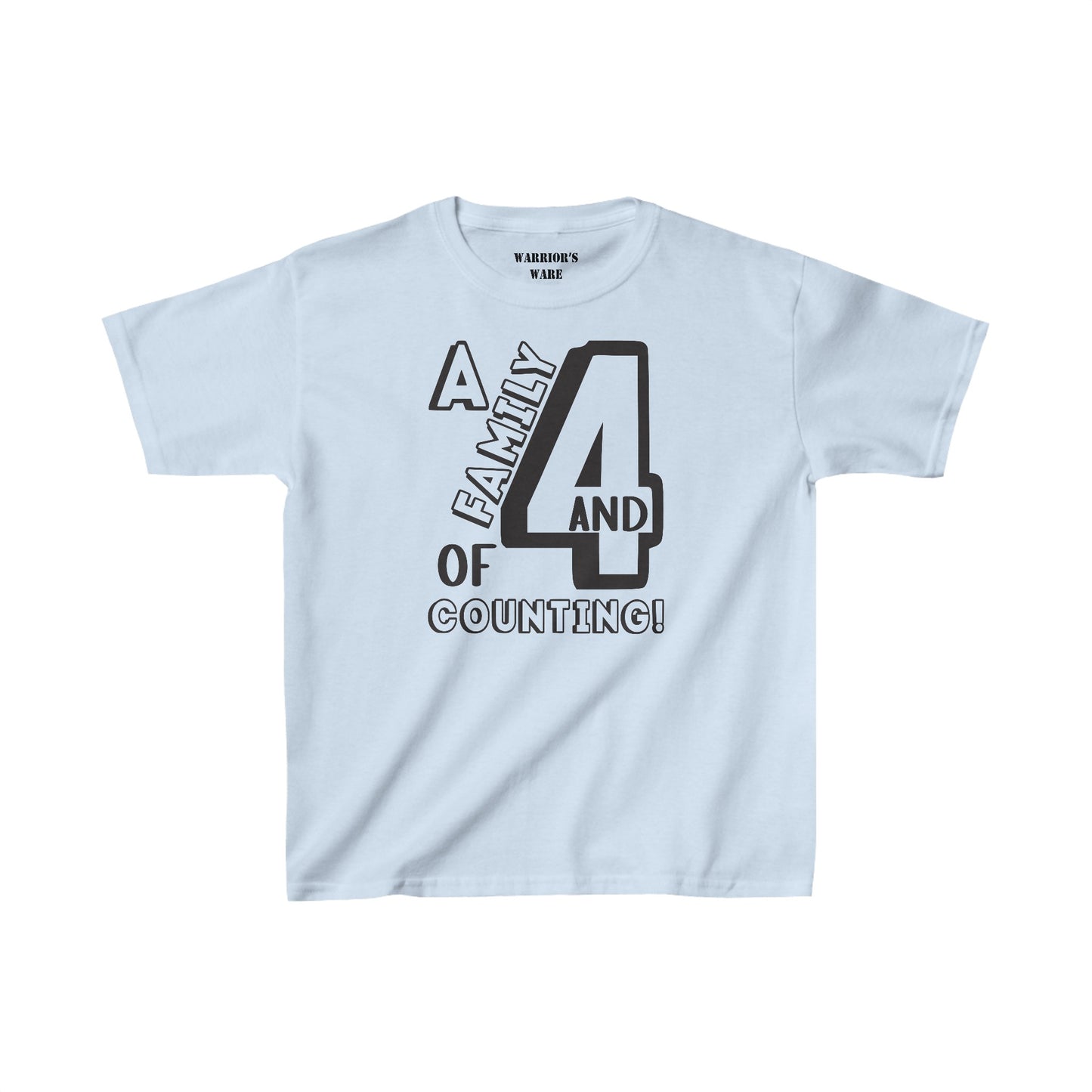 Family Day Edition T-shirt Design for 4 and Counting Kids - Light