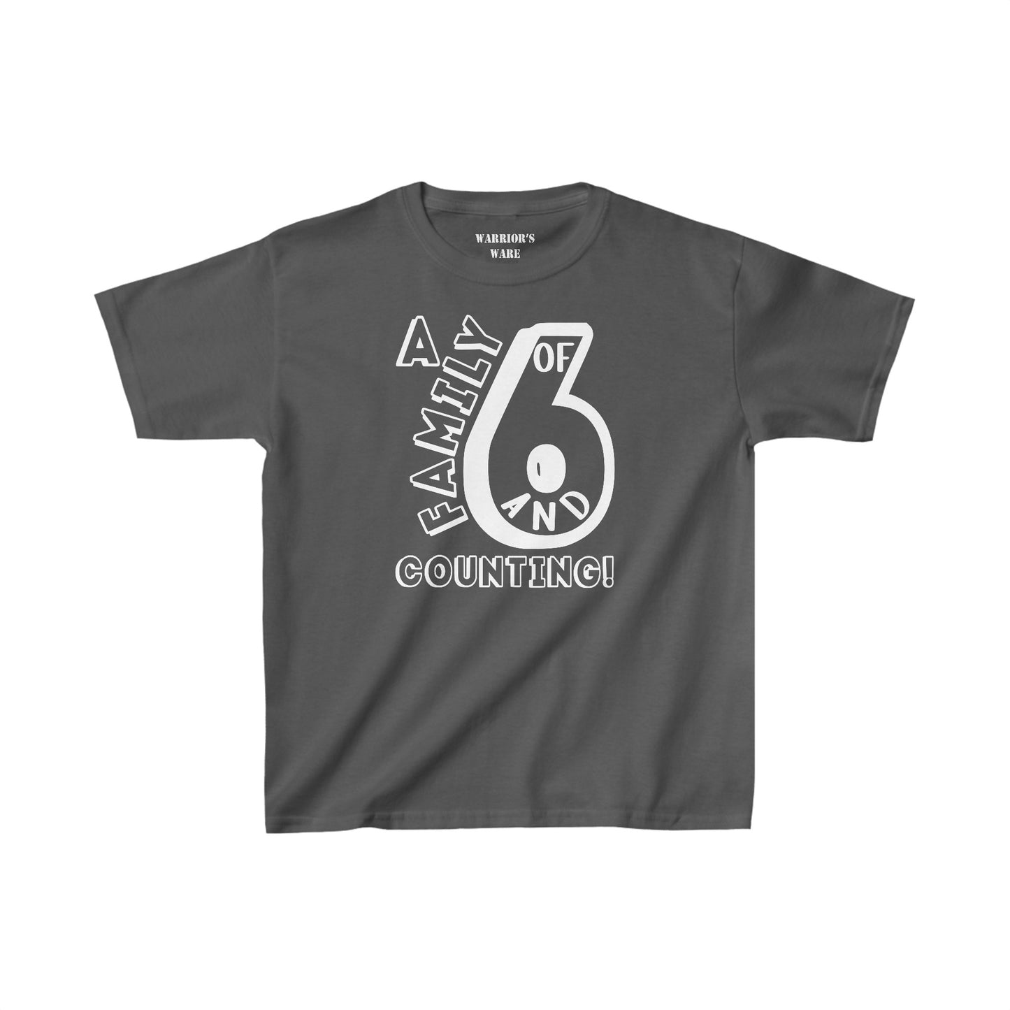 Family Day Edition T-shirt Design for 6 and Counting Kids - Dark