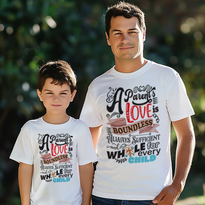 Boundless Love Parent's Day T-Shirt Cotton Tee - Kids Light